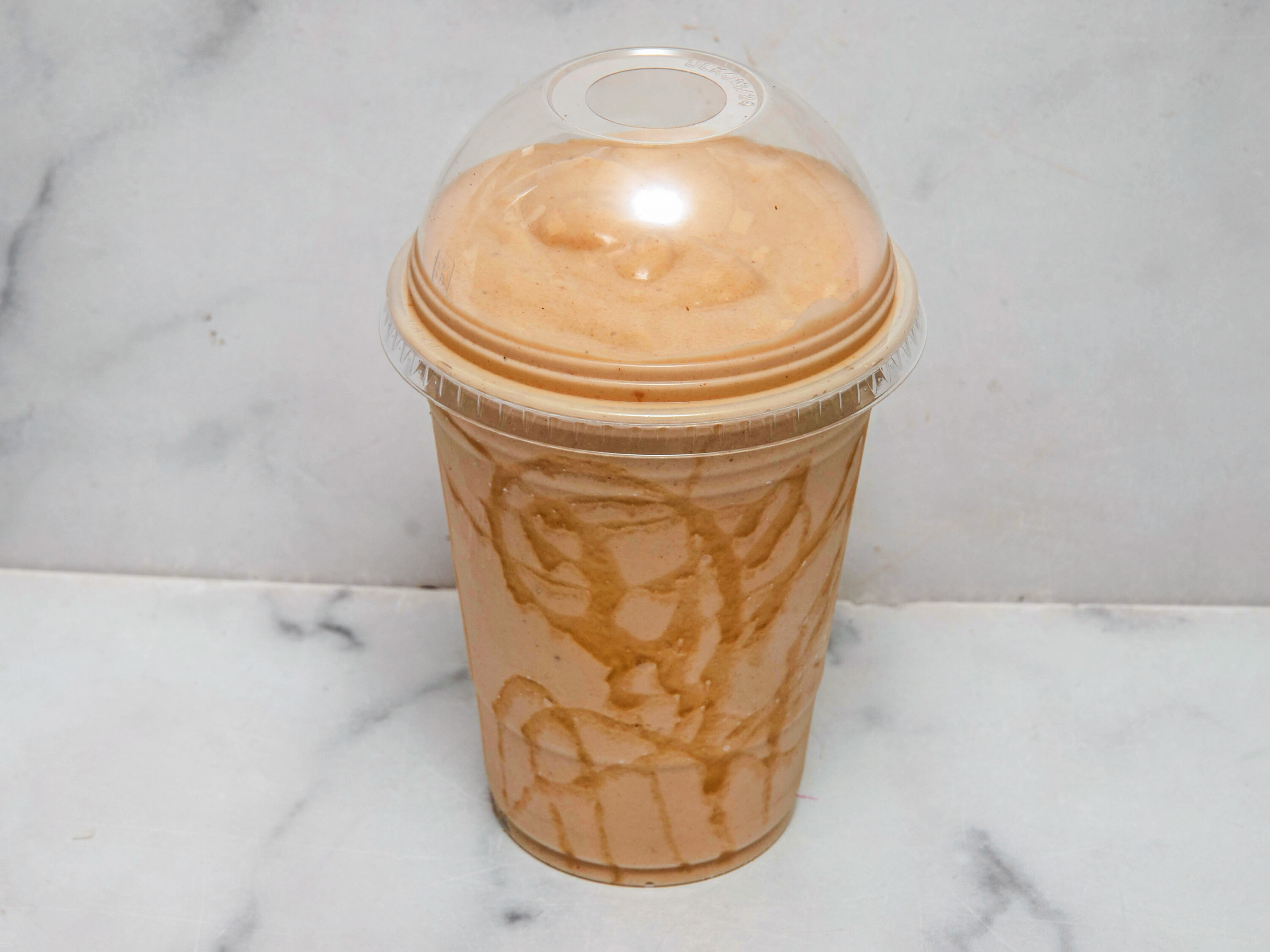 Order Peanut Butter Banana Smoothie LARGE food online from NYC Bagel and Coffee House store, Queens on bringmethat.com
