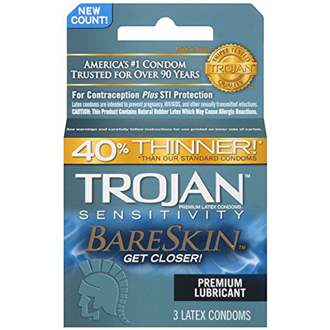 Order Trojan Bareskin Condoms 3 Pack food online from Circle K And Liquors store, Fontana on bringmethat.com