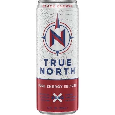 Order True North Pure Energy Seltzer Black Cherry 12oz food online from 7-Eleven store, Wakefield on bringmethat.com