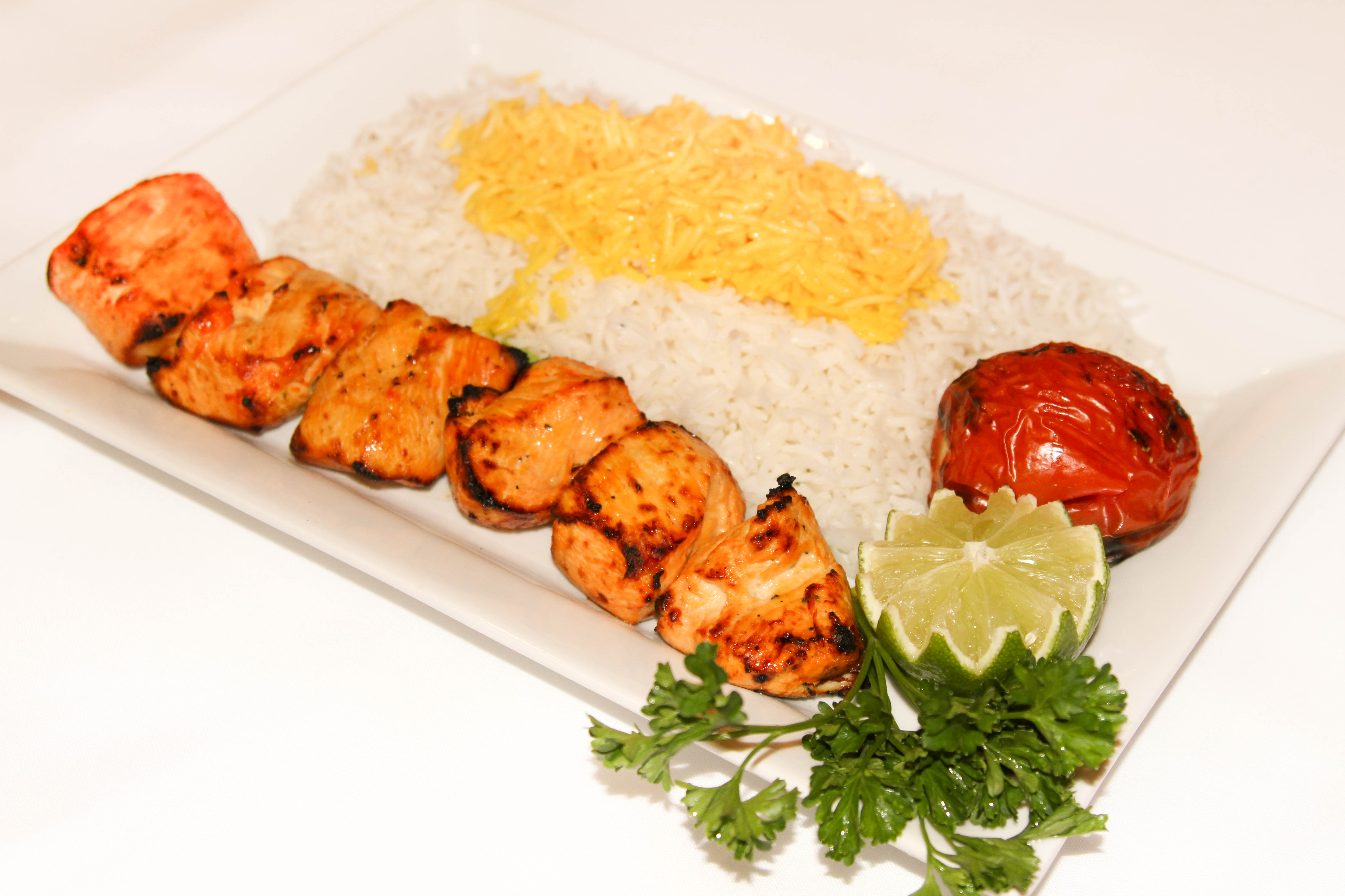 Order Boneless Chicken Kabob food online from Shaherzad Restaurant store, Los Angeles on bringmethat.com