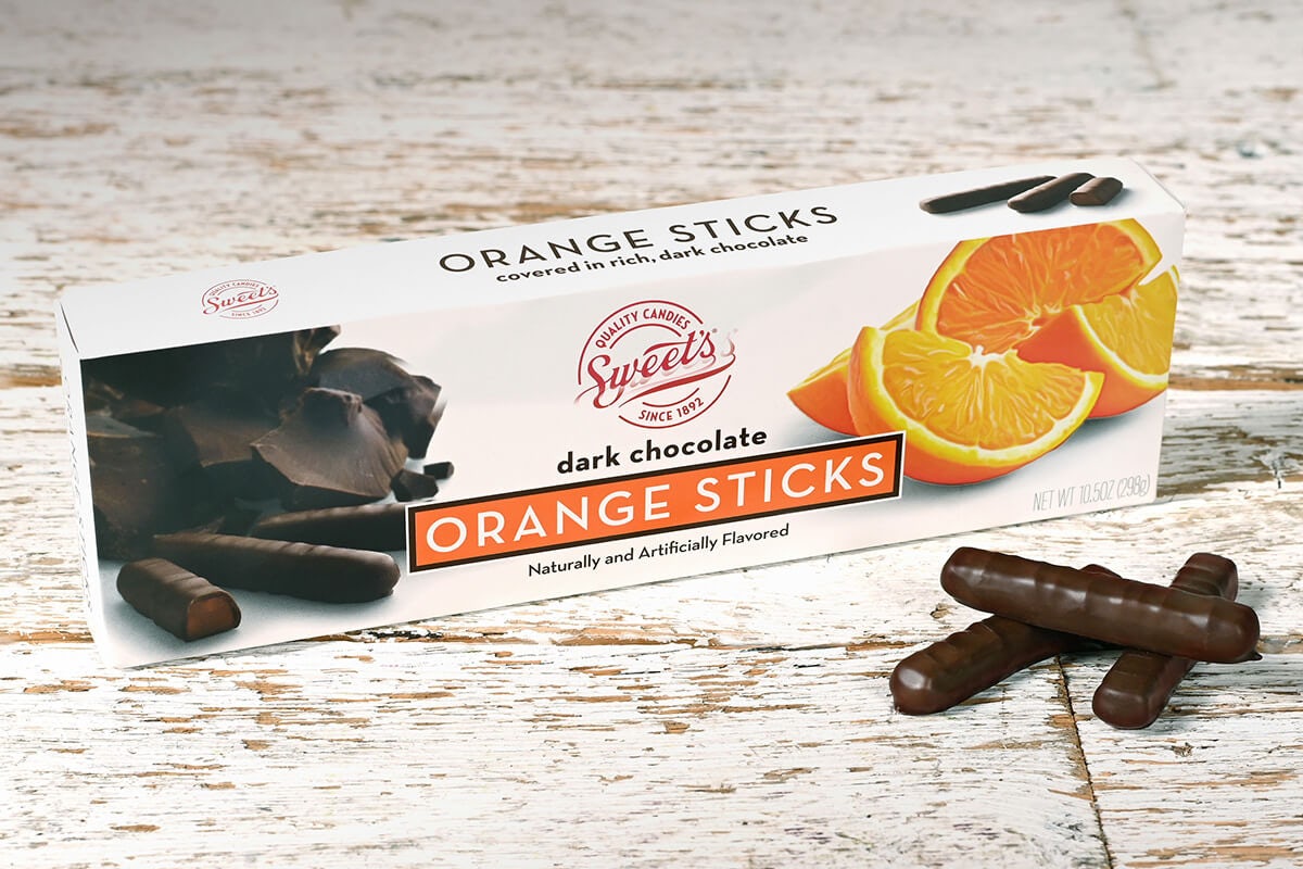 Order Dark Chocolate Orange Sticks food online from Cracker Barrel store, Rochester on bringmethat.com