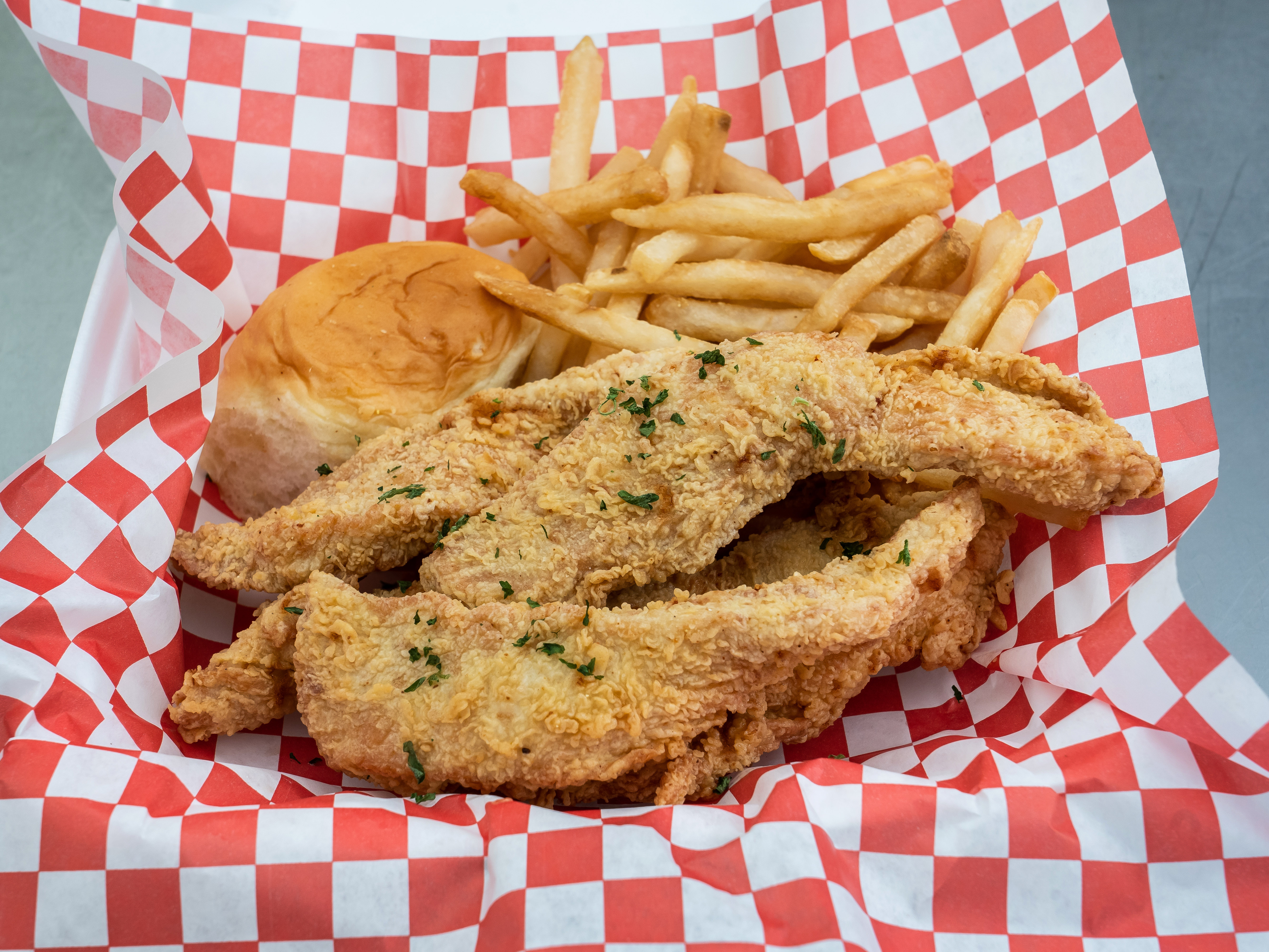 Order 34. Five Piece Chicken Tenders food online from Don Fish & Chicken store, Long Beach on bringmethat.com