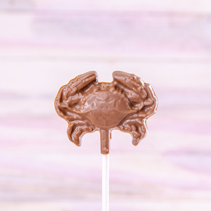 Order Milk Chocolate Crab Pop, 3 Pieces food online from Wockenfuss Candies store, Columbia on bringmethat.com