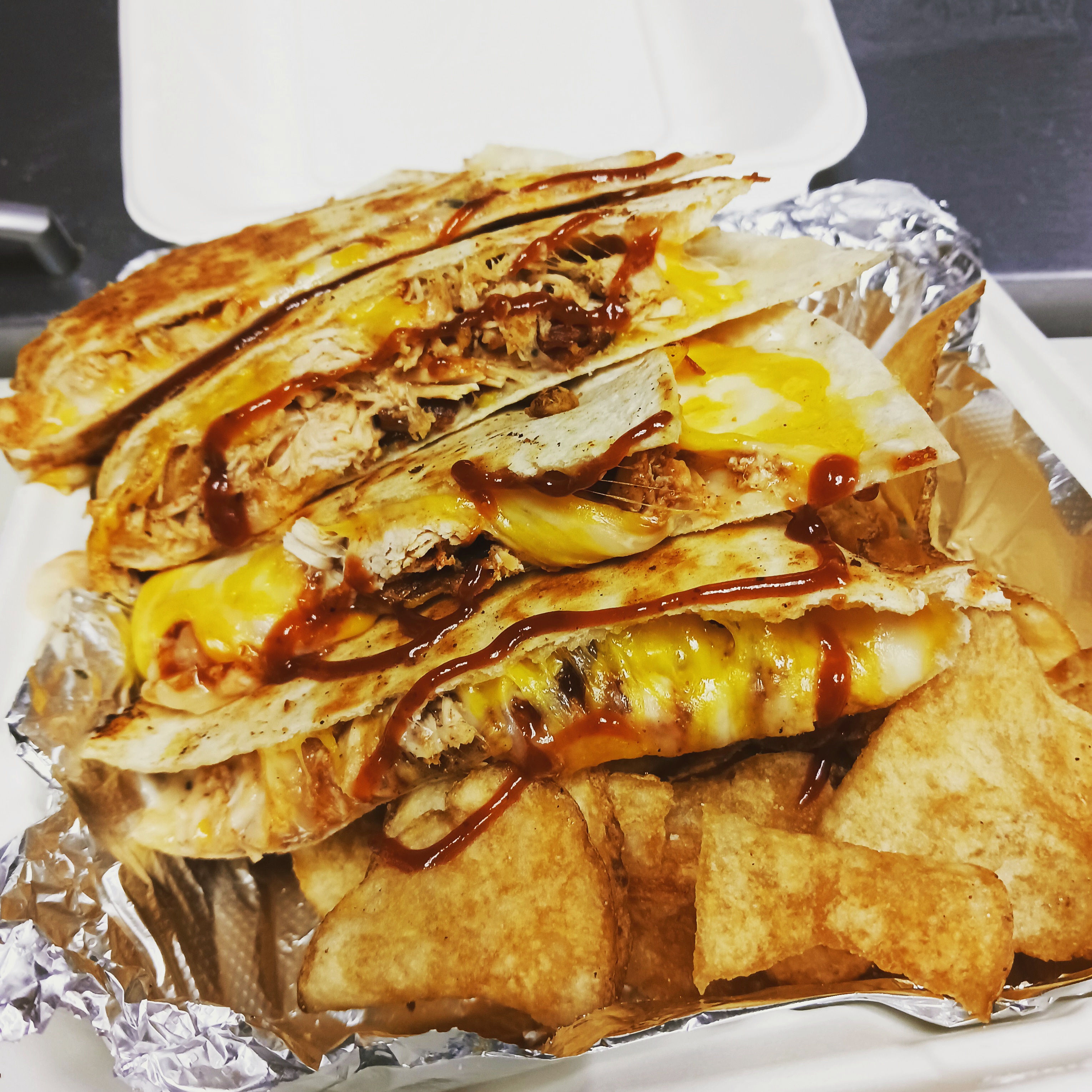 Order Smokin' Chick Quesadilla food online from The Grilled Cheese Factory store, Rochester on bringmethat.com
