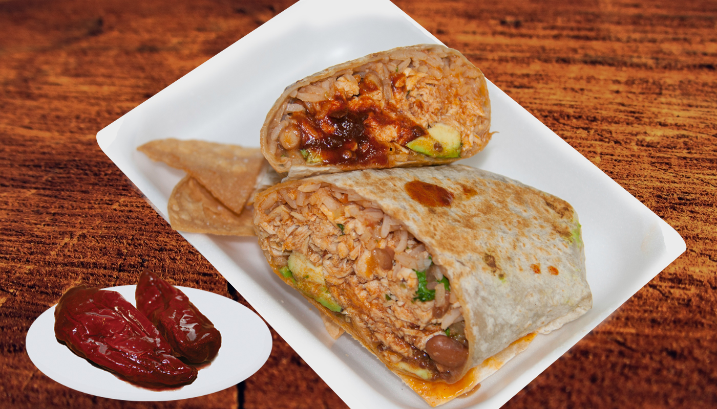 Order Chicken Chipotle Burrito food online from Pacheco Tacos store, Los Angeles on bringmethat.com