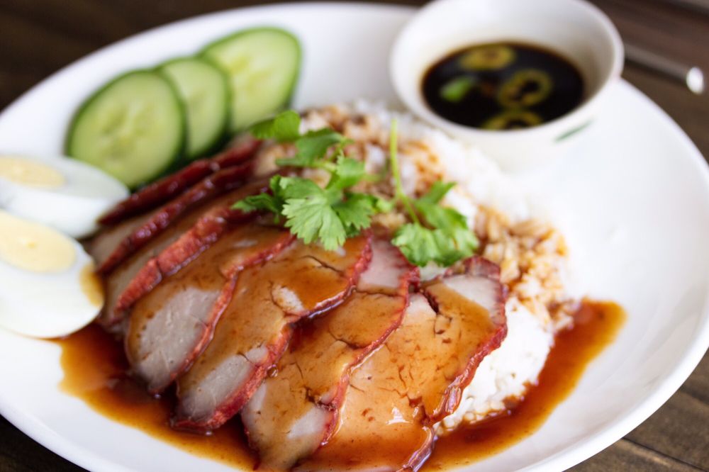 Order BBQ Pork on Rice food online from Pad Thai store, Quincy on bringmethat.com