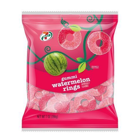 Order 7-Select Watermelon Rings 7oz food online from 7-Eleven store, Aurora on bringmethat.com
