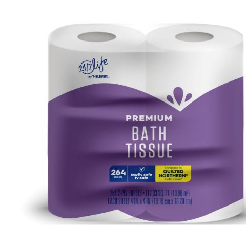 Order 24/7 Life Premium Bath Tissue 4 Count food online from 7-Eleven store, Bellflower on bringmethat.com