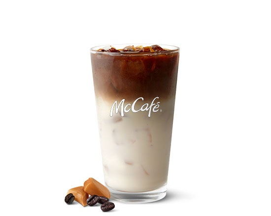 Order Iced Caramel Macchiato food online from McDonald's store, Saint Paul on bringmethat.com
