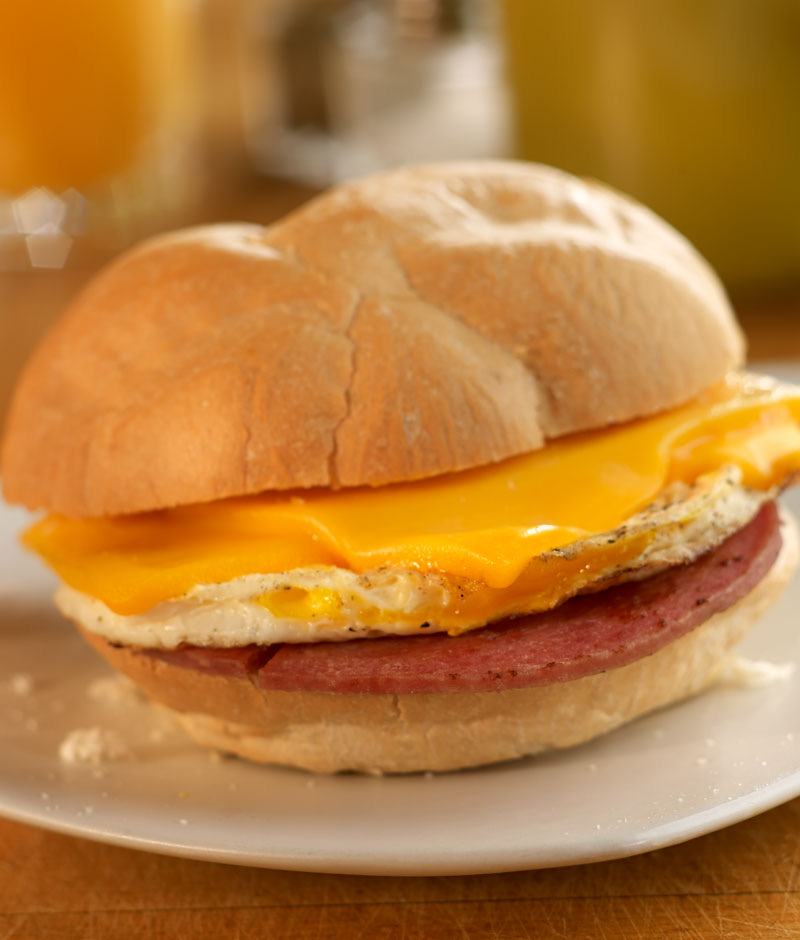 Order Sausage eggs and cheese and roll.. food online from Sabores Latinos Restaurant & Bakery Corp. store, Richmond Hill on bringmethat.com