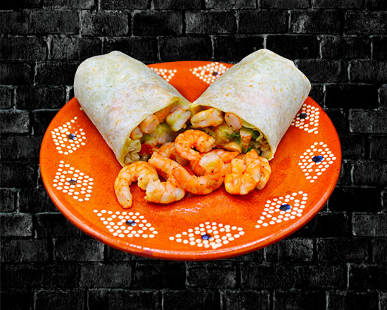 Order Shrimp Burrito food online from Rivas Mexican Grill#4 store, Henderson on bringmethat.com