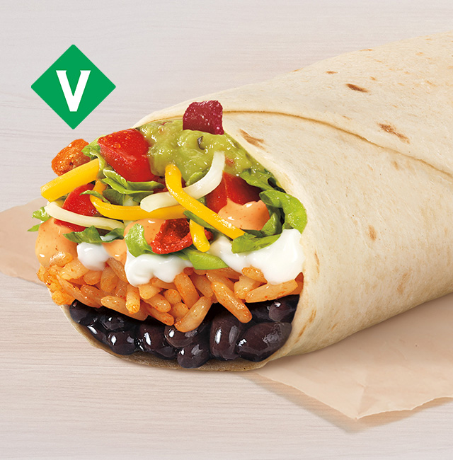 Order Fiesta Veggie Burrito food online from Taco Bell store, Proctorville on bringmethat.com