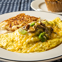 Order Garden Omelette food online from Hof Hut store, Long Beach on bringmethat.com