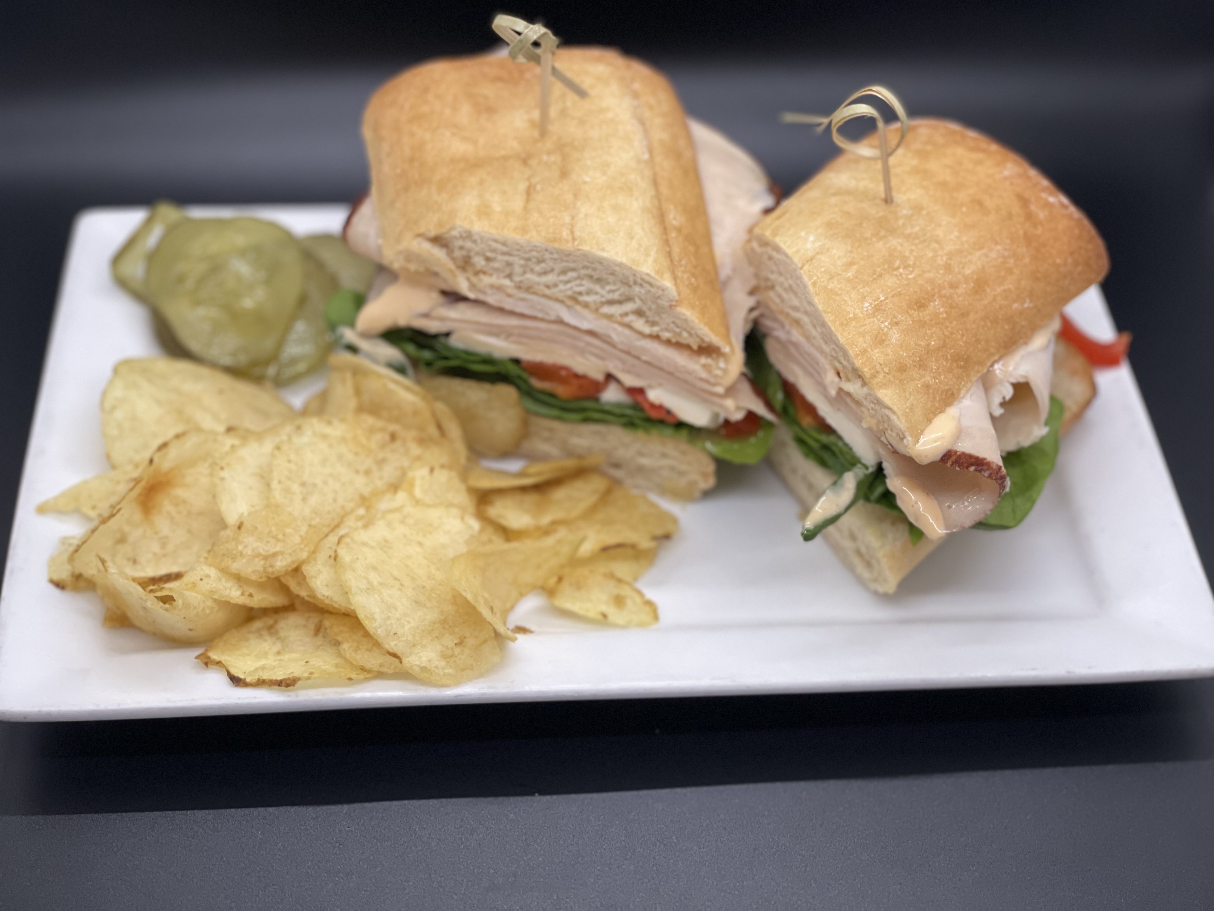 Order Tuscan Turkey Sandwich food online from Deja Brew store, Boston on bringmethat.com
