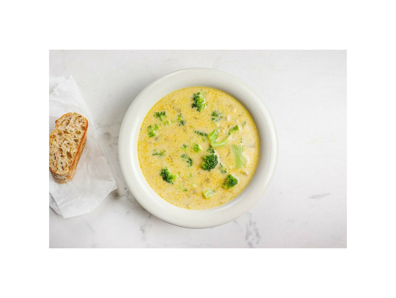 Order Cheddar Broccoli Soup (Bowl) food online from Buona Beef store, Bolingbrook on bringmethat.com