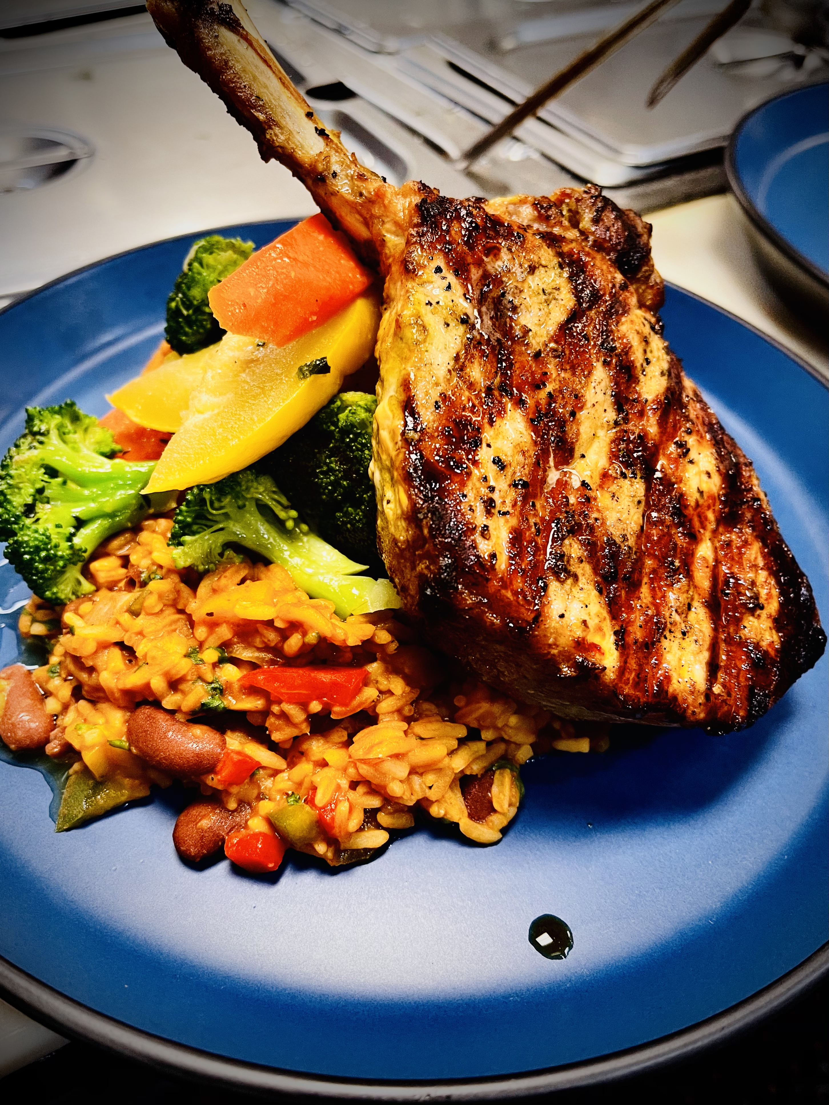 Order Pork Chop food online from Manjares Del Caribe store, Randolph on bringmethat.com