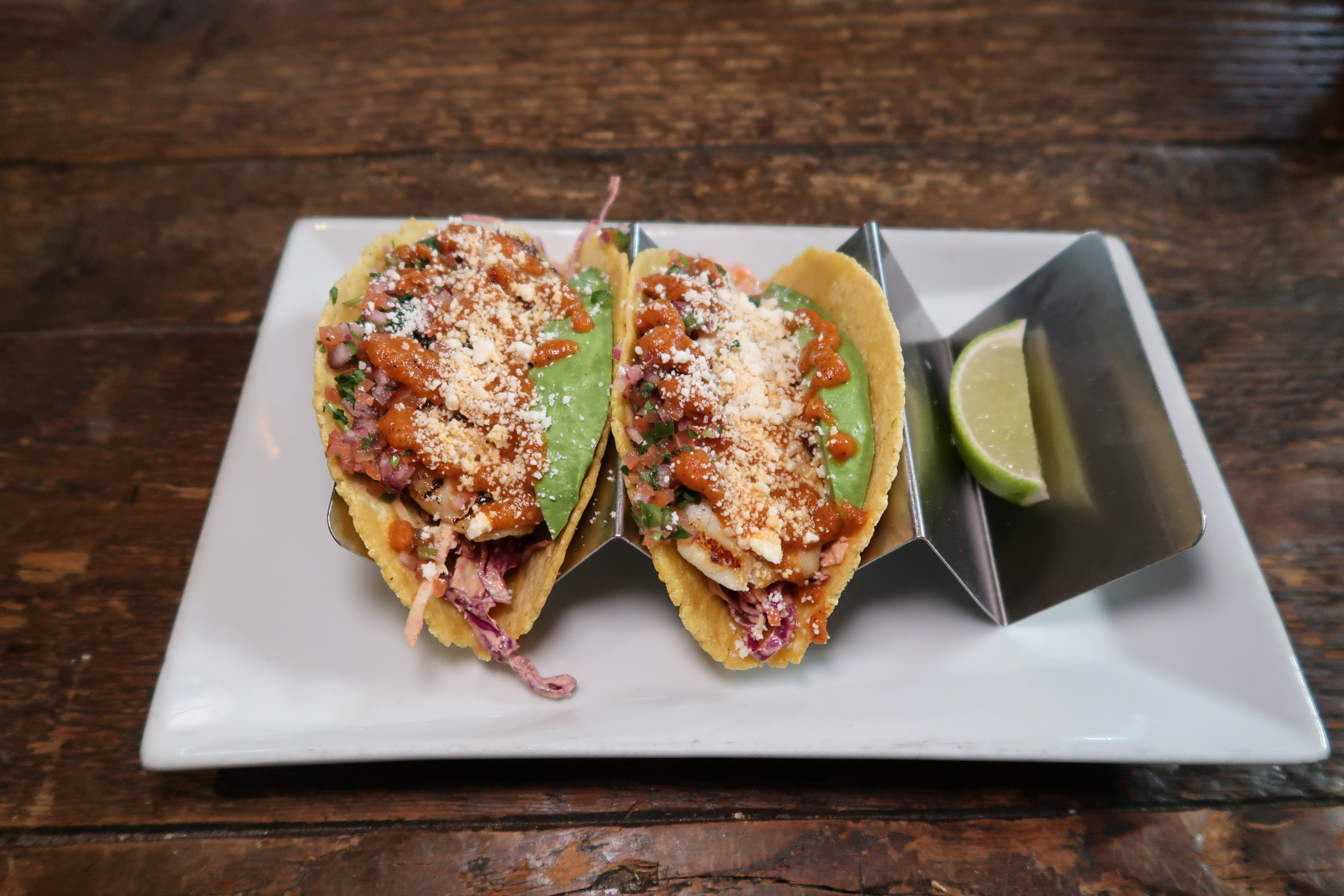Order Grilled Fish Tacos food online from Pier House store, Los Angeles on bringmethat.com