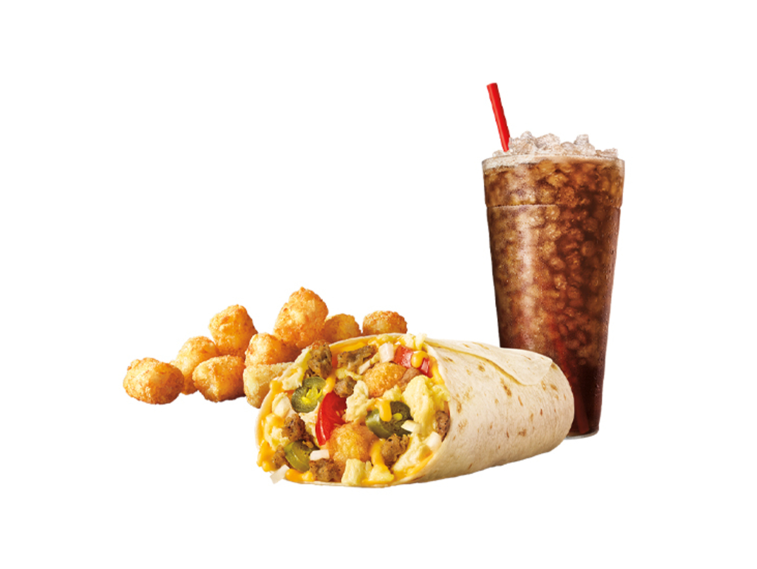 Order SuperSONIC® Breakfast Burrito Combo food online from Sonic store, Menifee on bringmethat.com