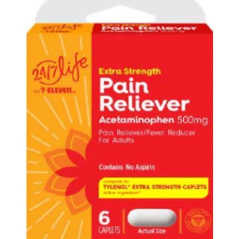 Order 24/7Life Acetaminophen 6 Count food online from 7-Eleven store, Lynchburg on bringmethat.com