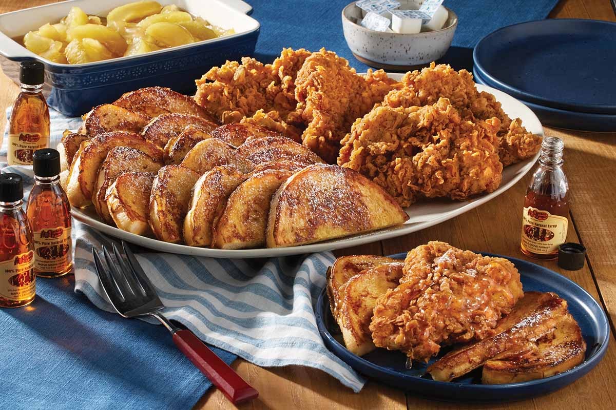Order Homestyle Chicken® n' French Toast Family Meal Basket food online from Cracker Barrel store, Rochester on bringmethat.com