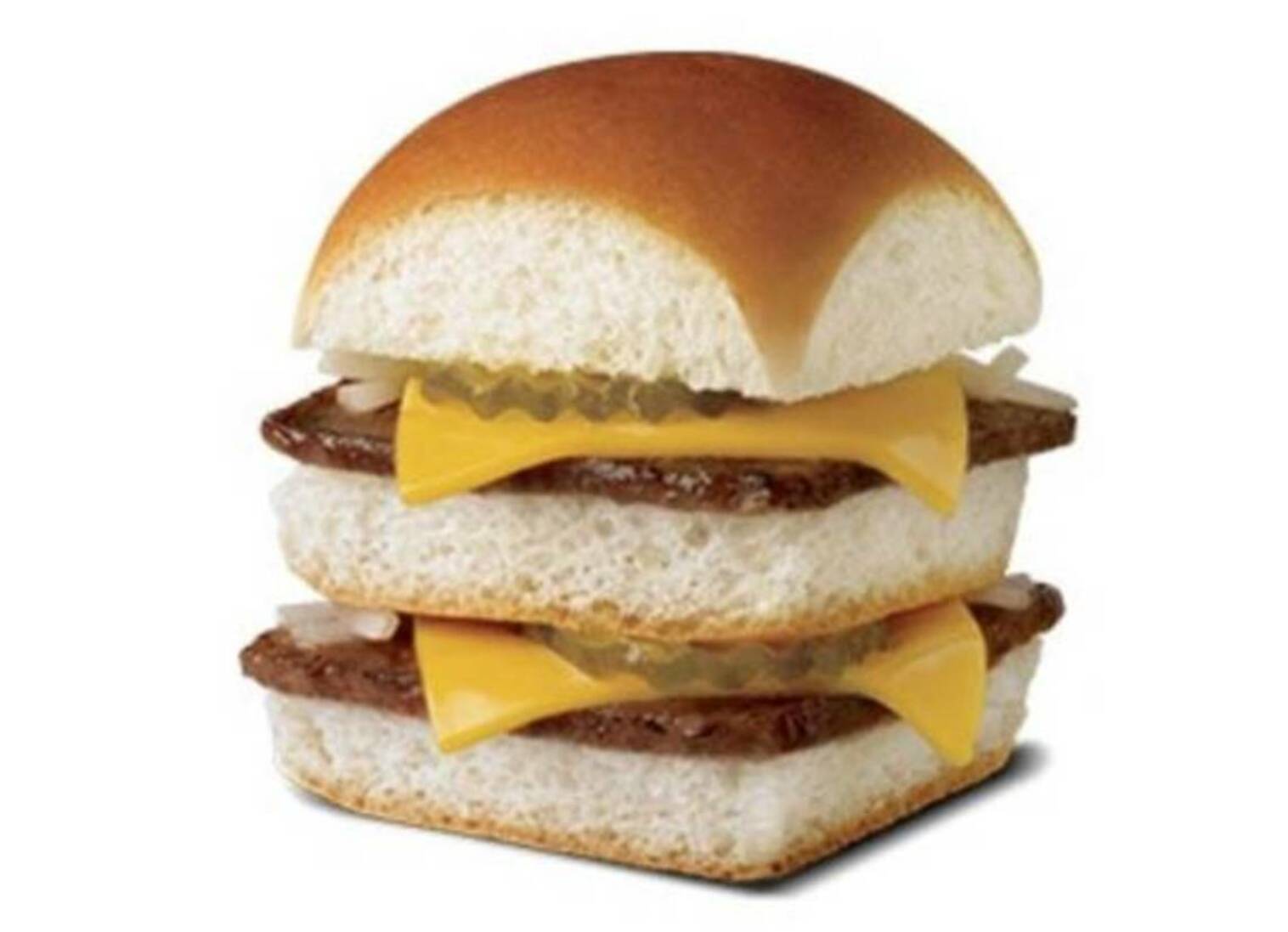 Order DOUBLE CHEESE SLIDER CAL 300-330 food online from White Castle store, Centereach on bringmethat.com