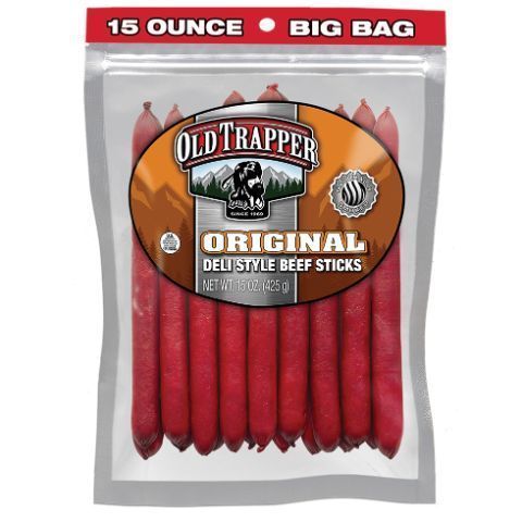 Order Old Trapper Original Deli Beef Sticks 15oz food online from 7-Eleven store, Alexandria on bringmethat.com
