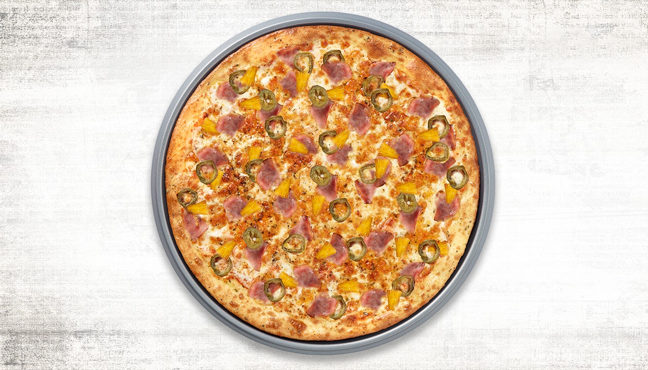 Order Spicy Hawaiian Large 14" Specialty Pizza food online from Pasqually Pizza & Wings store, Altamonte Springs on bringmethat.com