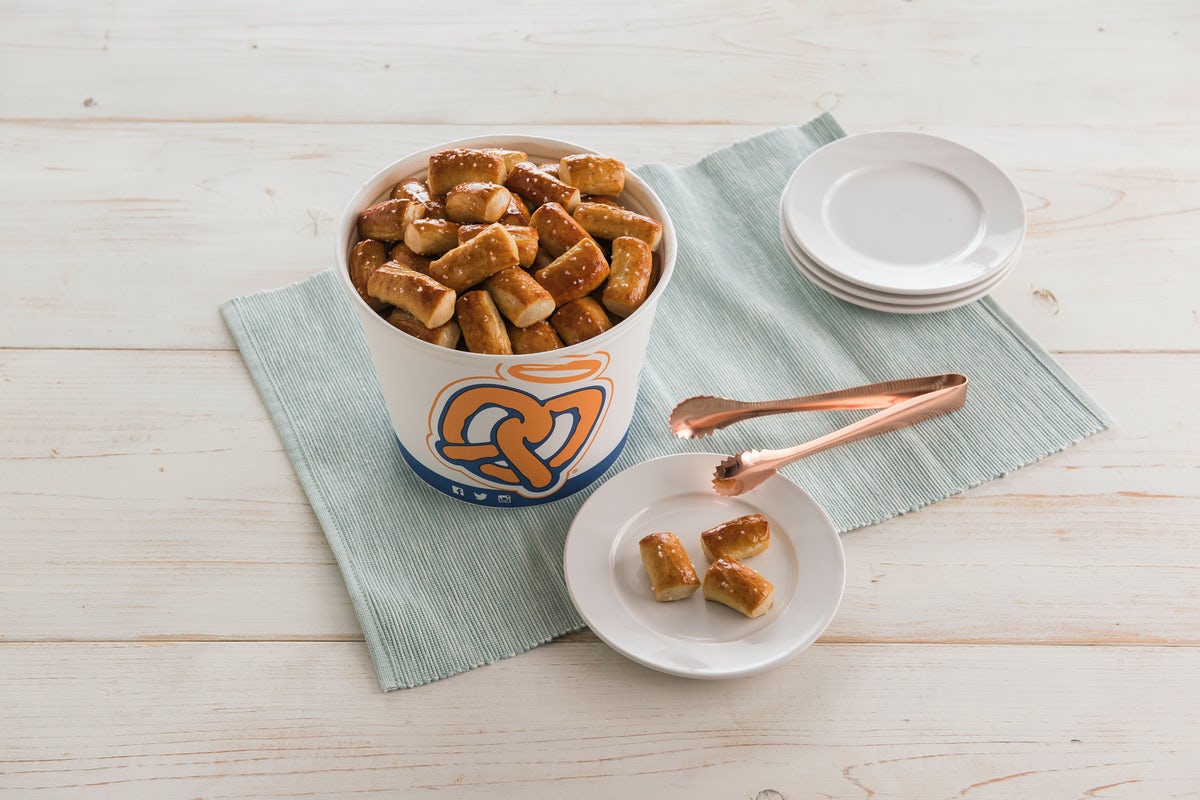 Order Original Pretzel Nuggets Bucket food online from Auntie Anne's store, Rochester on bringmethat.com