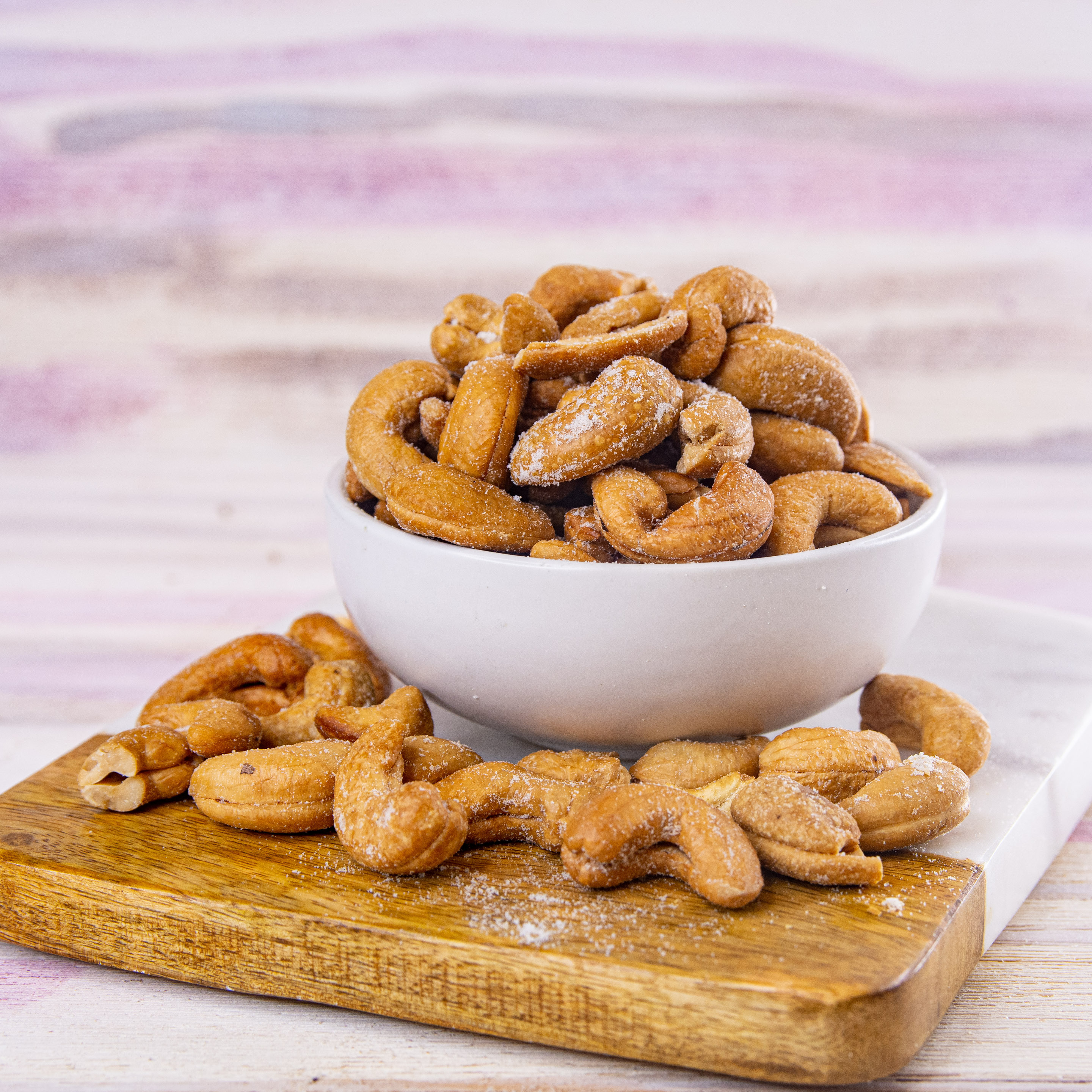 Order Jumbo Salted Cashews, 1 lb. food online from Wockenfuss Candies store, Columbia on bringmethat.com