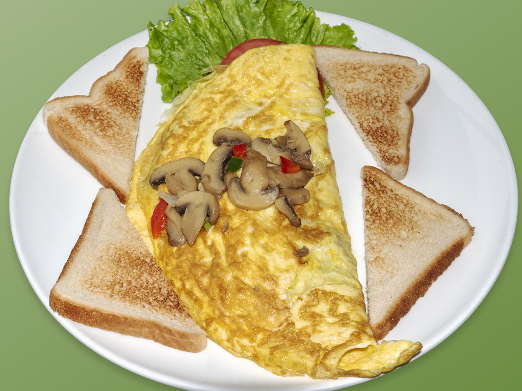Order 13 Omelet de champiñones food online from Cositas Ricas Corp store, Queens on bringmethat.com