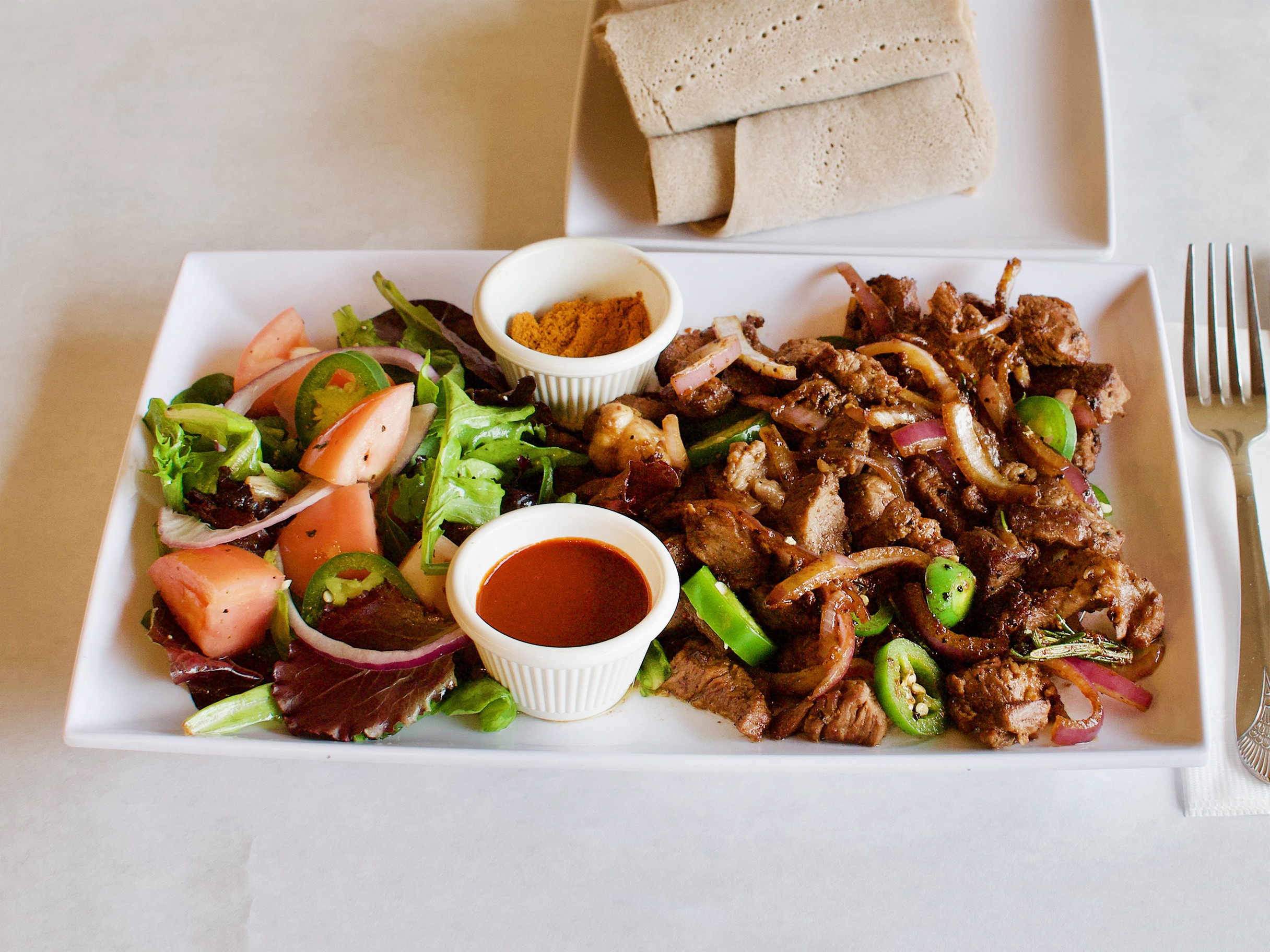 Order Makeda Tibs food online from Makeda Ethiopian Restaurant store, Alexandria on bringmethat.com