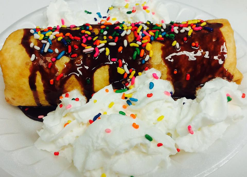 Order Cheesecake Chimichanga food online from Abelardo's Mexican Fresh store, Omaha on bringmethat.com