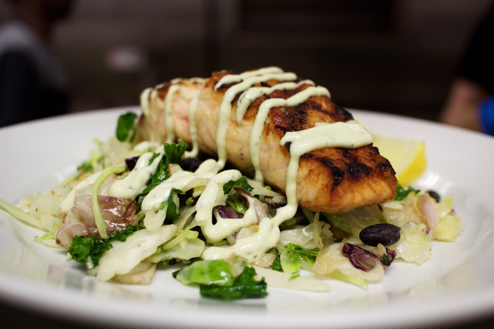 Order Grilled Salmon food online from Pub By Novo store, Bowling Green on bringmethat.com