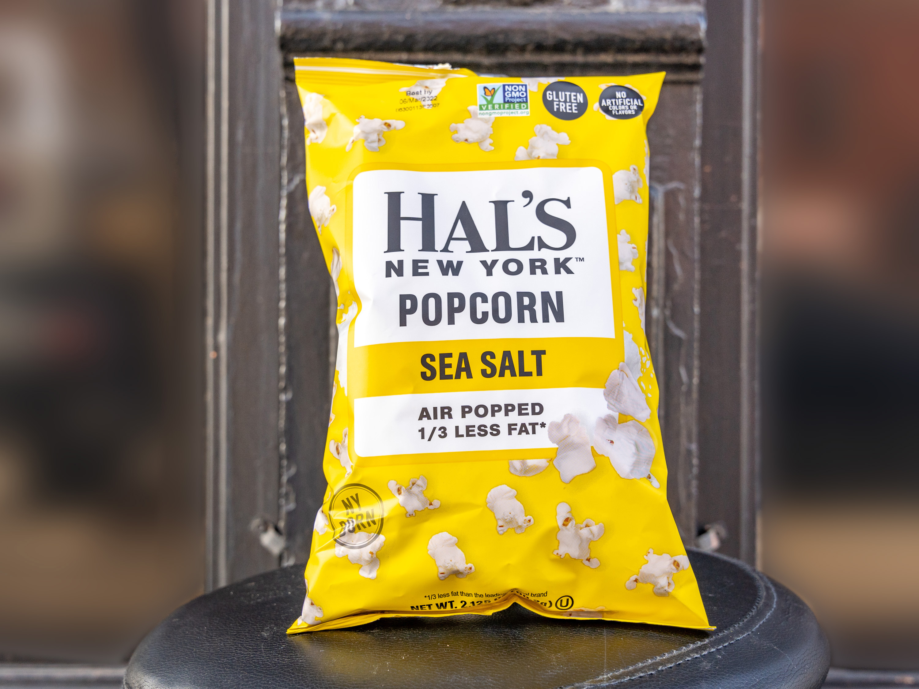 Order Hal's New York Popcorn Sea Salt - 2.125oz food online from Grocery Shopping Center store, Brooklyn on bringmethat.com