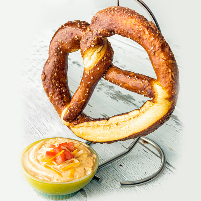 Order Bavarian Pretzel and Beer Cheese Dip food online from Hurricane Grill & Wings store, Syosset on bringmethat.com