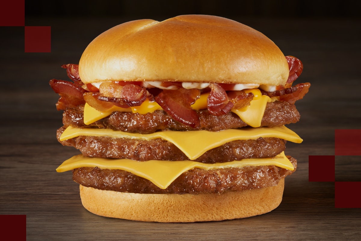 Order Triple Baconzilla!® food online from Checkers store, Linthicum Heights on bringmethat.com