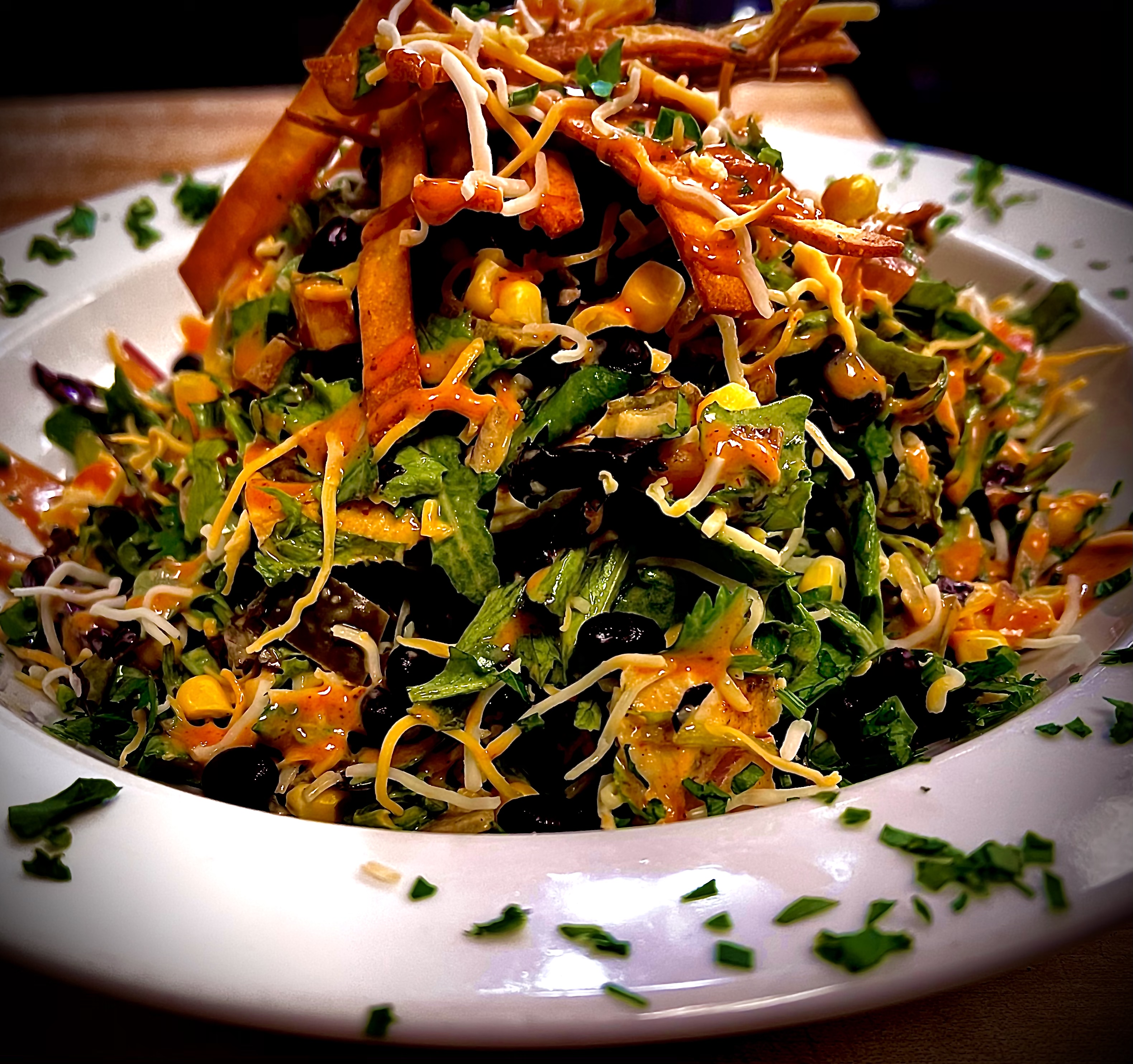 Order Ensalada Santa Fe con Pollo food online from Manjares Del Caribe store, Randolph on bringmethat.com