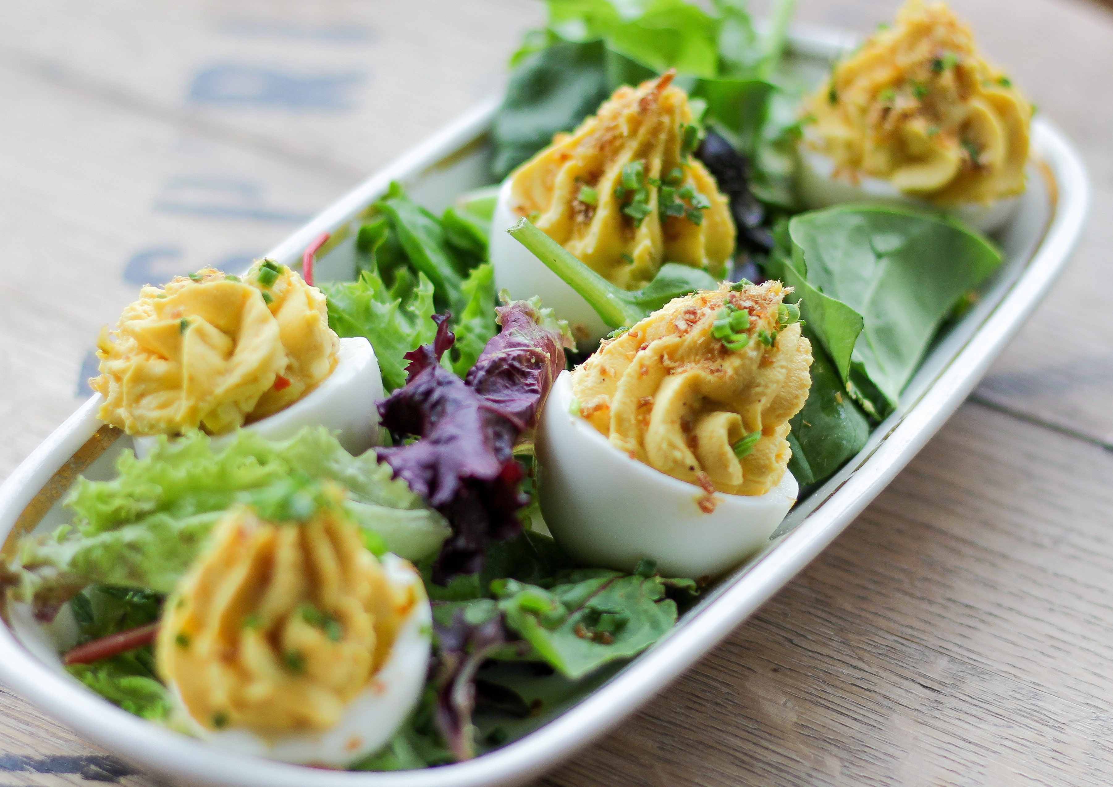 Order Deviled Eggs food online from Rebellion On The Pike store, Arlington on bringmethat.com