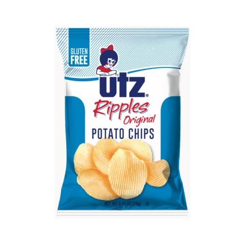 Order Utz Potato Chips Ripples Original 2.75oz food online from 7-Eleven store, Wakefield on bringmethat.com