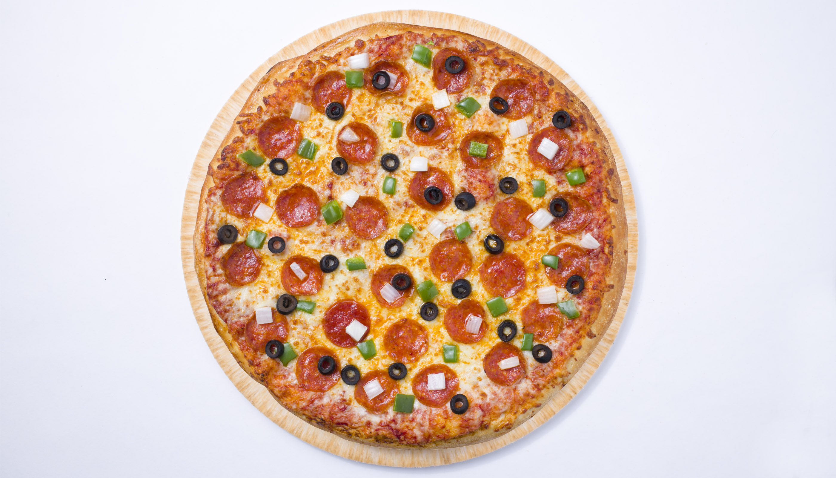 Order Large Combo Pizza food online from John Incredible Pizza store, Buena Park on bringmethat.com