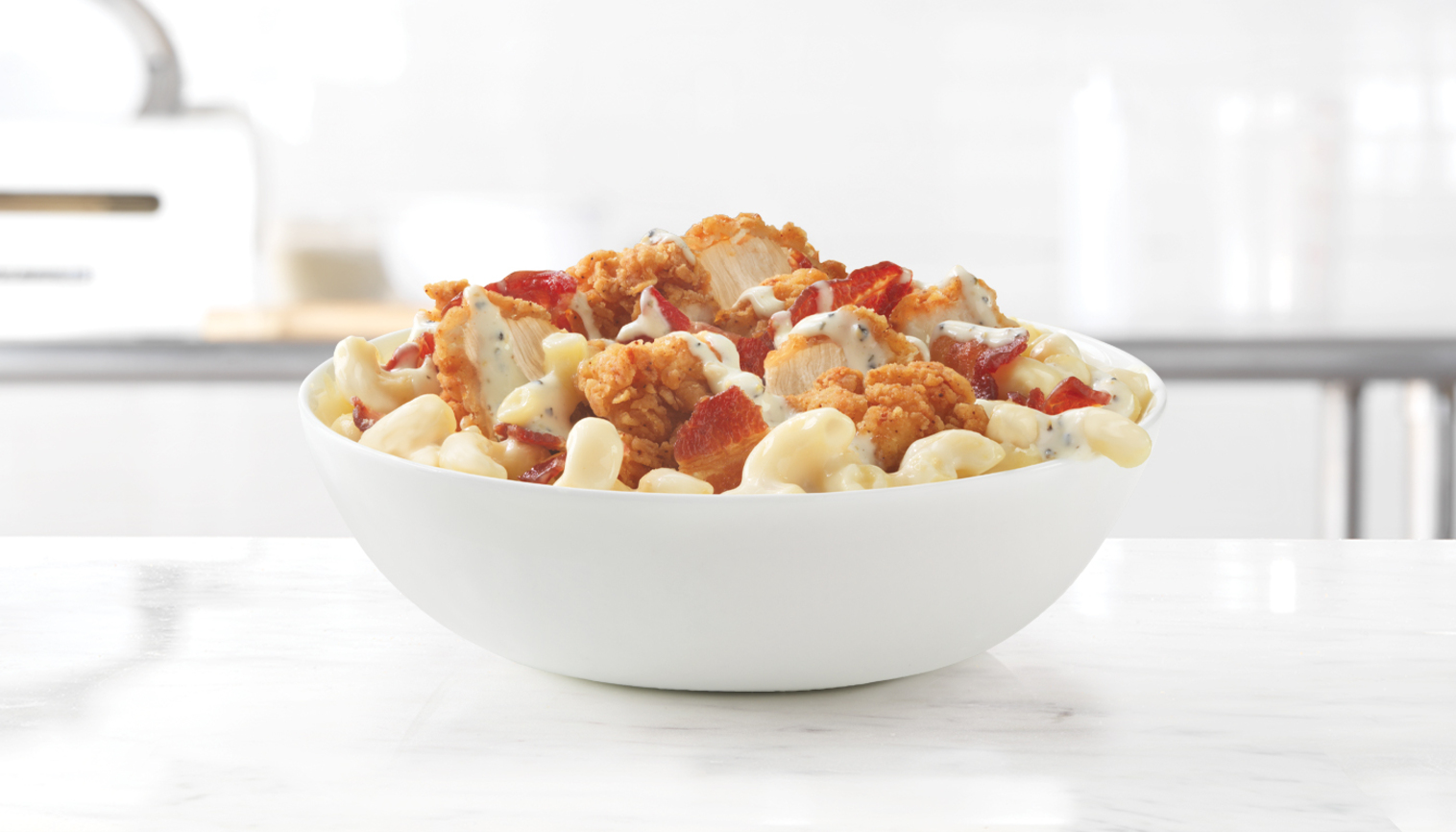 Order Loaded Chicken Bacon Ranch Mac 'n Cheese food online from Arby's store, New Bern on bringmethat.com