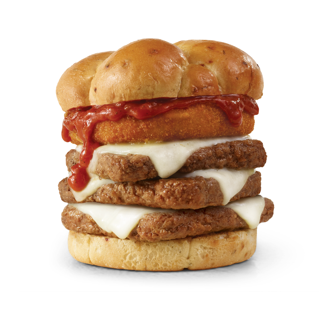 Order Italian Mozzarella Cheeseburger, Triple food online from Wendy's store, Wooster on bringmethat.com