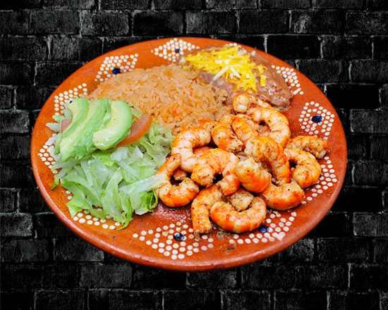 Order 5. Shrimp Combo food online from Rivas Mexican Grill#4 store, Henderson on bringmethat.com