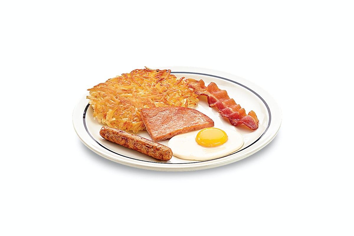Order 55+ Breakfast Sampler food online from Ihop store, Elkhart on bringmethat.com