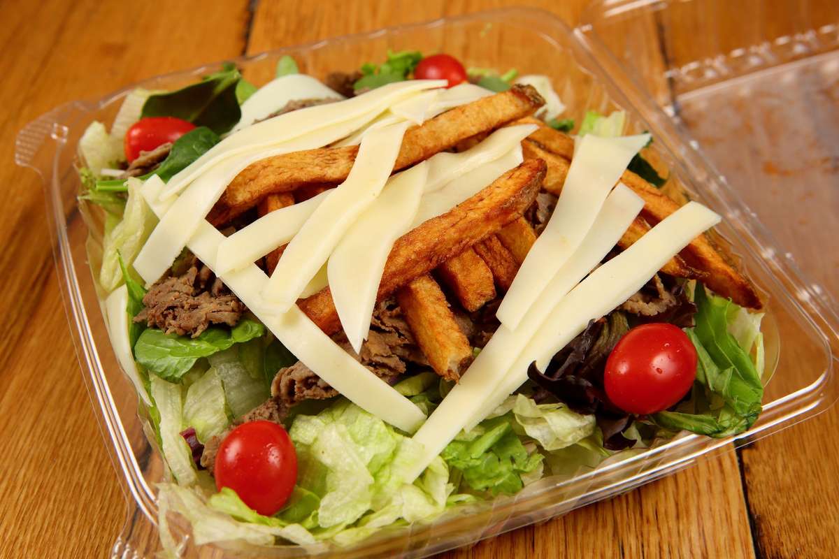 Order Steak Salad food online from The Pizza Company (Belle Vernon) store, Belle Vernon on bringmethat.com