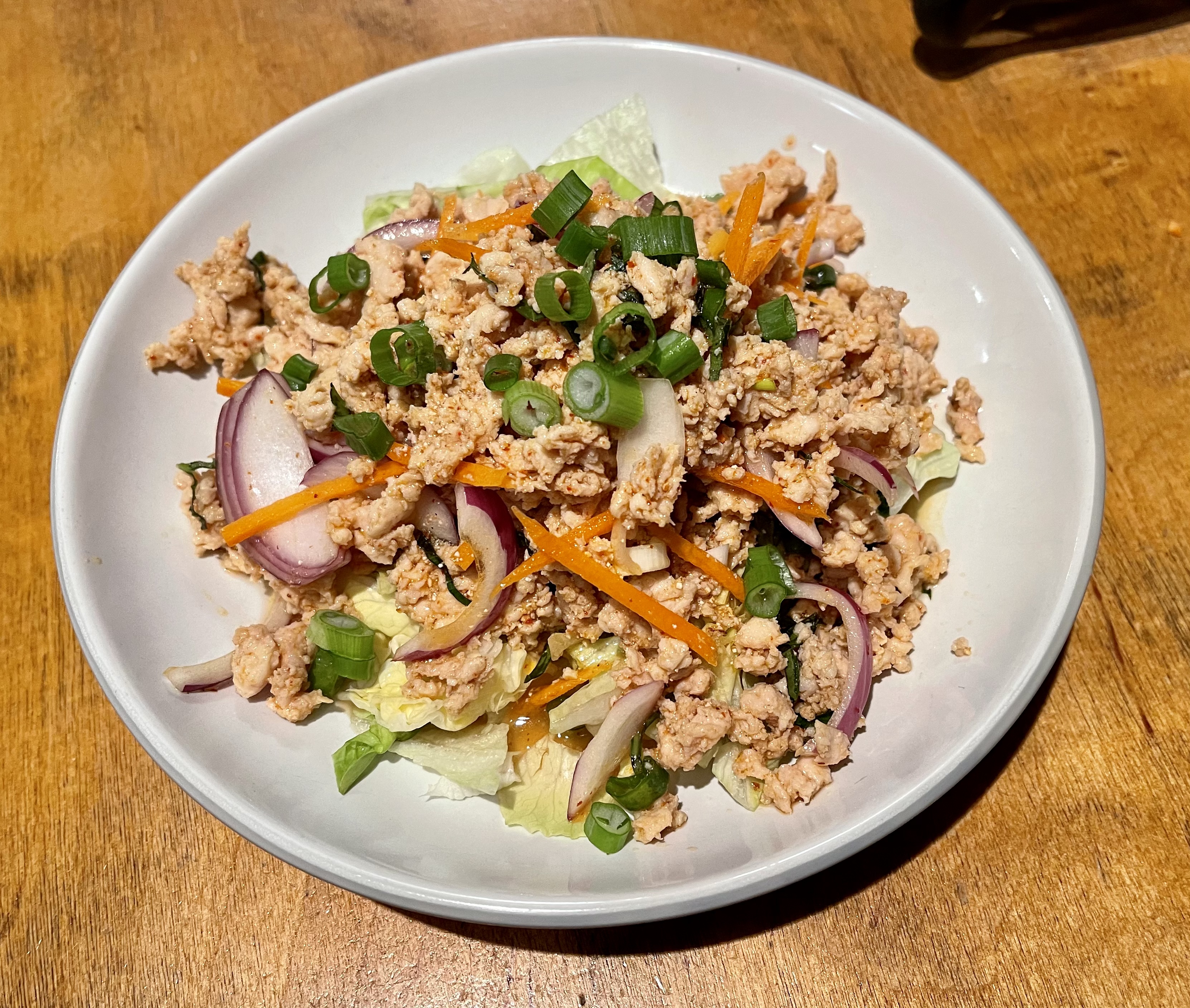 Order Laab Gai Salad food online from Lum Dee Thai Cuisine store, Brooklyn on bringmethat.com