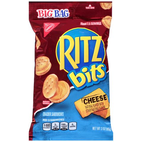 Order Nabisco Ritz Bits Cheese Big Bag 3oz food online from 7-Eleven store, Natick on bringmethat.com