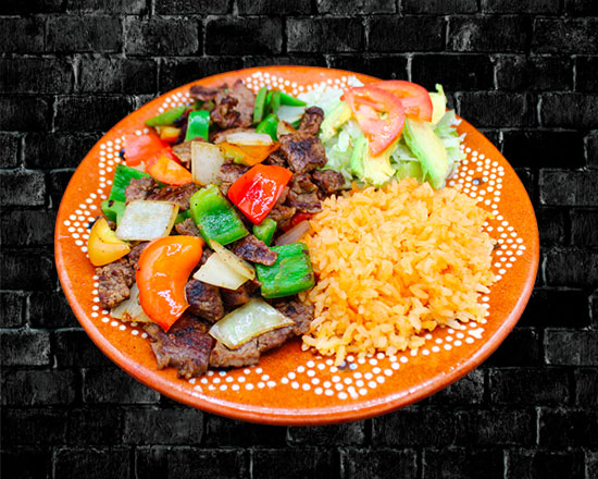 Order Steak Fajitas food online from Rivas Mexican Grill#4 store, Henderson on bringmethat.com