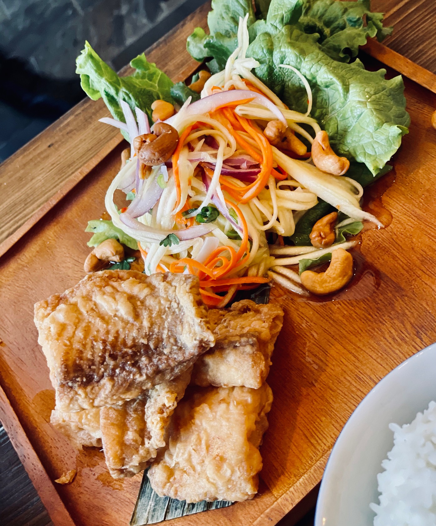 Order Tilapia in Mango Salad food online from Be More Thai store, Baltimore on bringmethat.com