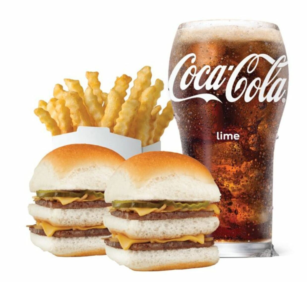Order DOUBLE CHEESE SLIDER COMBO CAL 930-1360 food online from White Castle store, Centereach on bringmethat.com